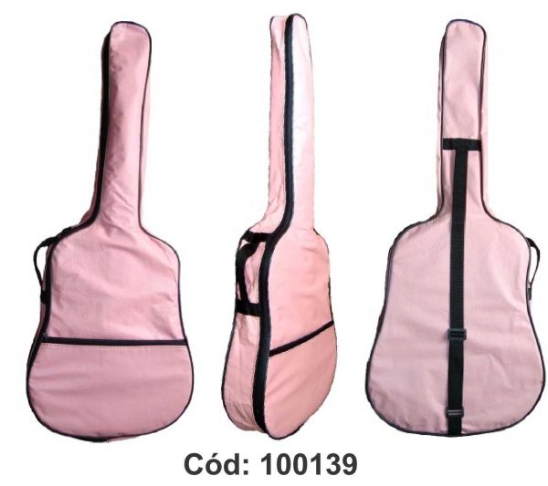 Capa rosa para violão